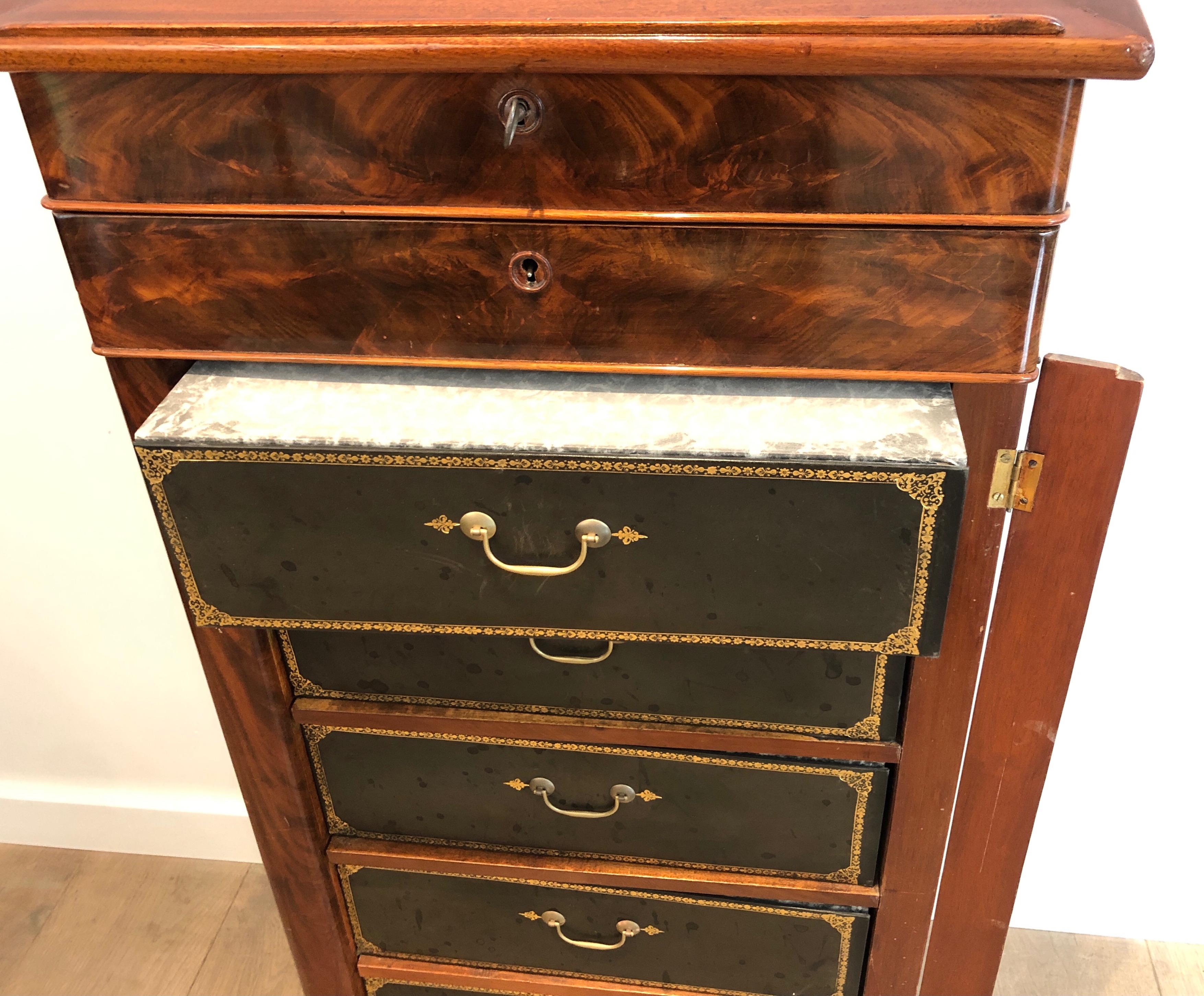 Muebles Notariales de Caoba y Piel en venta 9