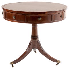 Mahogany and Leather Rent Table