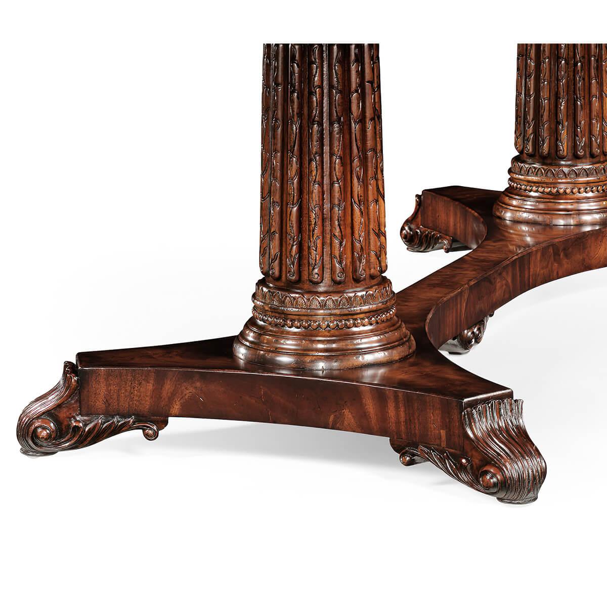 Mahogany and Leather Top Poker Table 1