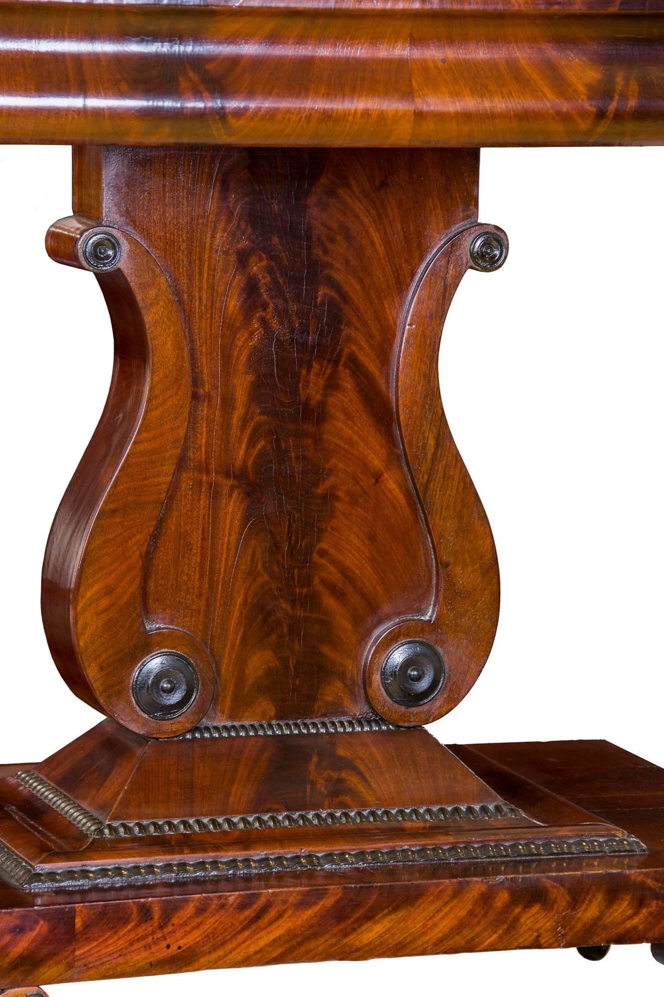 marble top lyre table