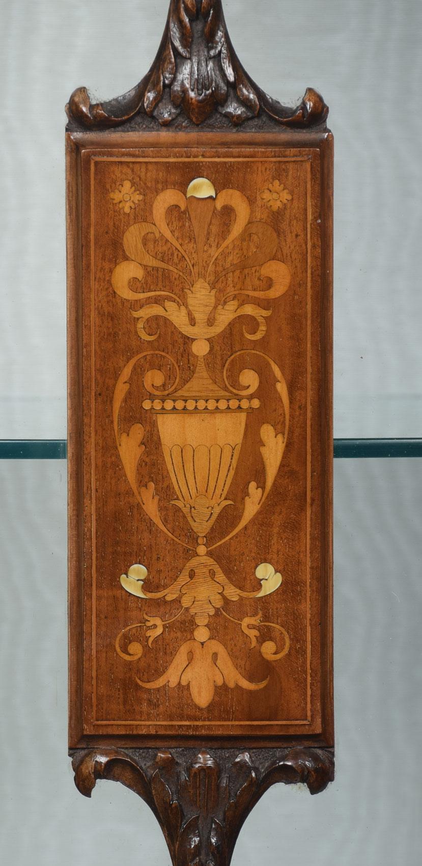 Mahogany and Marquetry Inlaid Display Cabinets 3