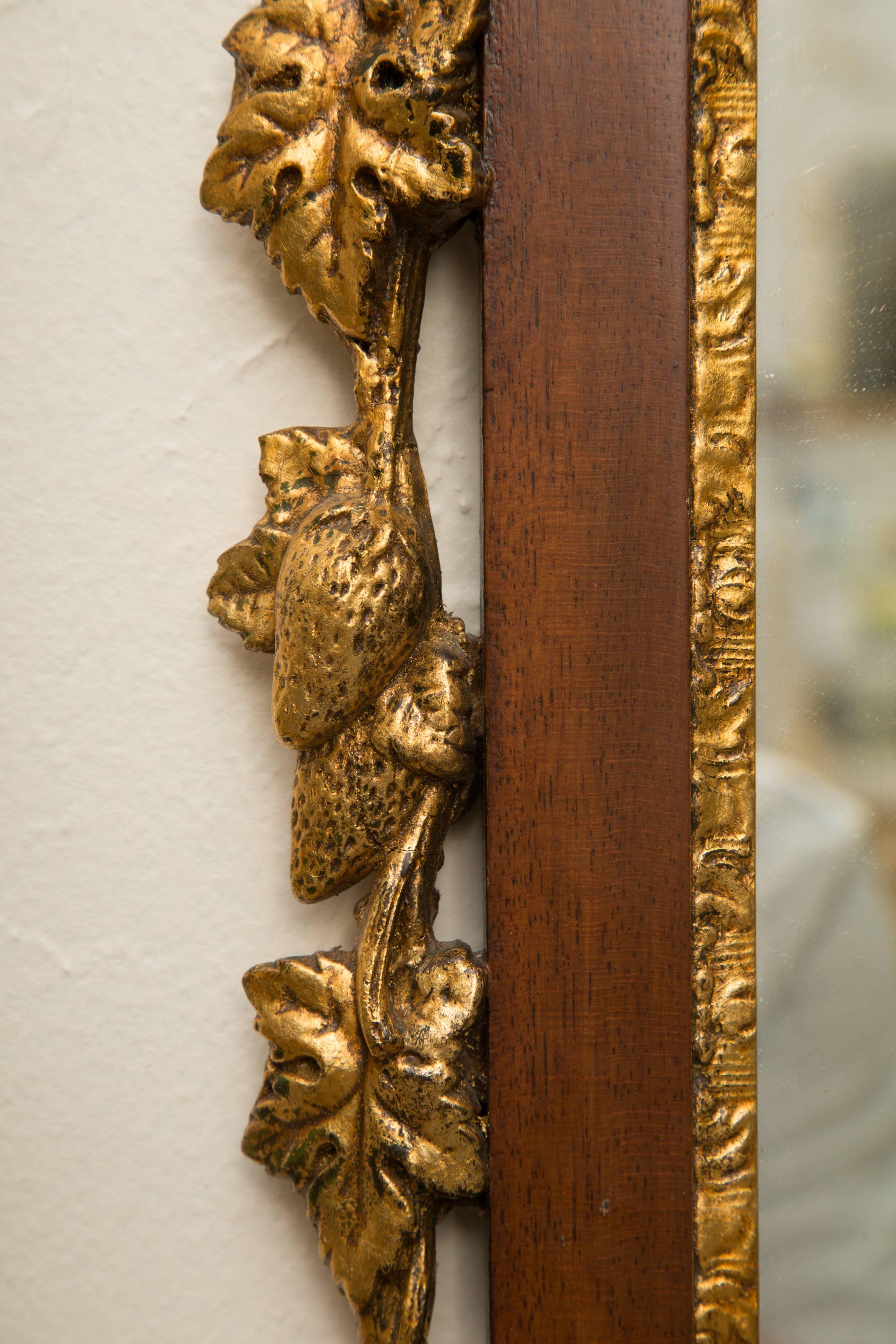 English Mahogany and Parcel-Gilt George II Style Mirrors