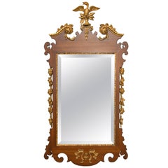 Mahogany and Parcel-Gilt George II Style Mirrors