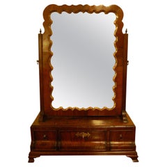 Mahogany and Parcel-Gilt Toilet Glass