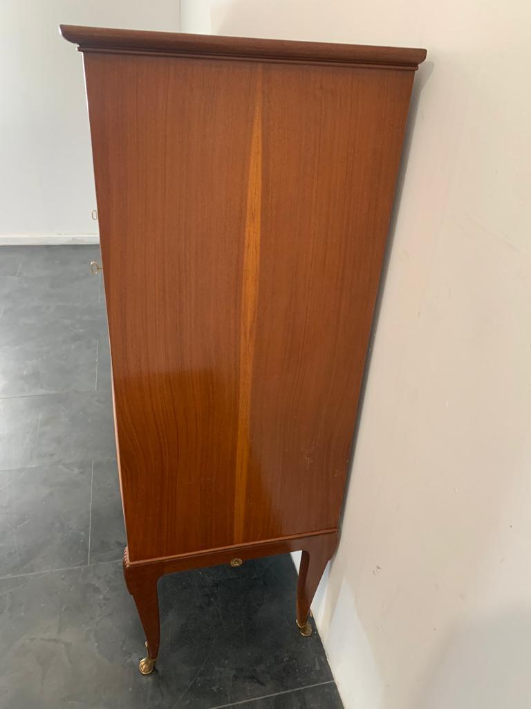 Mahogany and Parchment Cabinet, Italy, 1950s For Sale 7