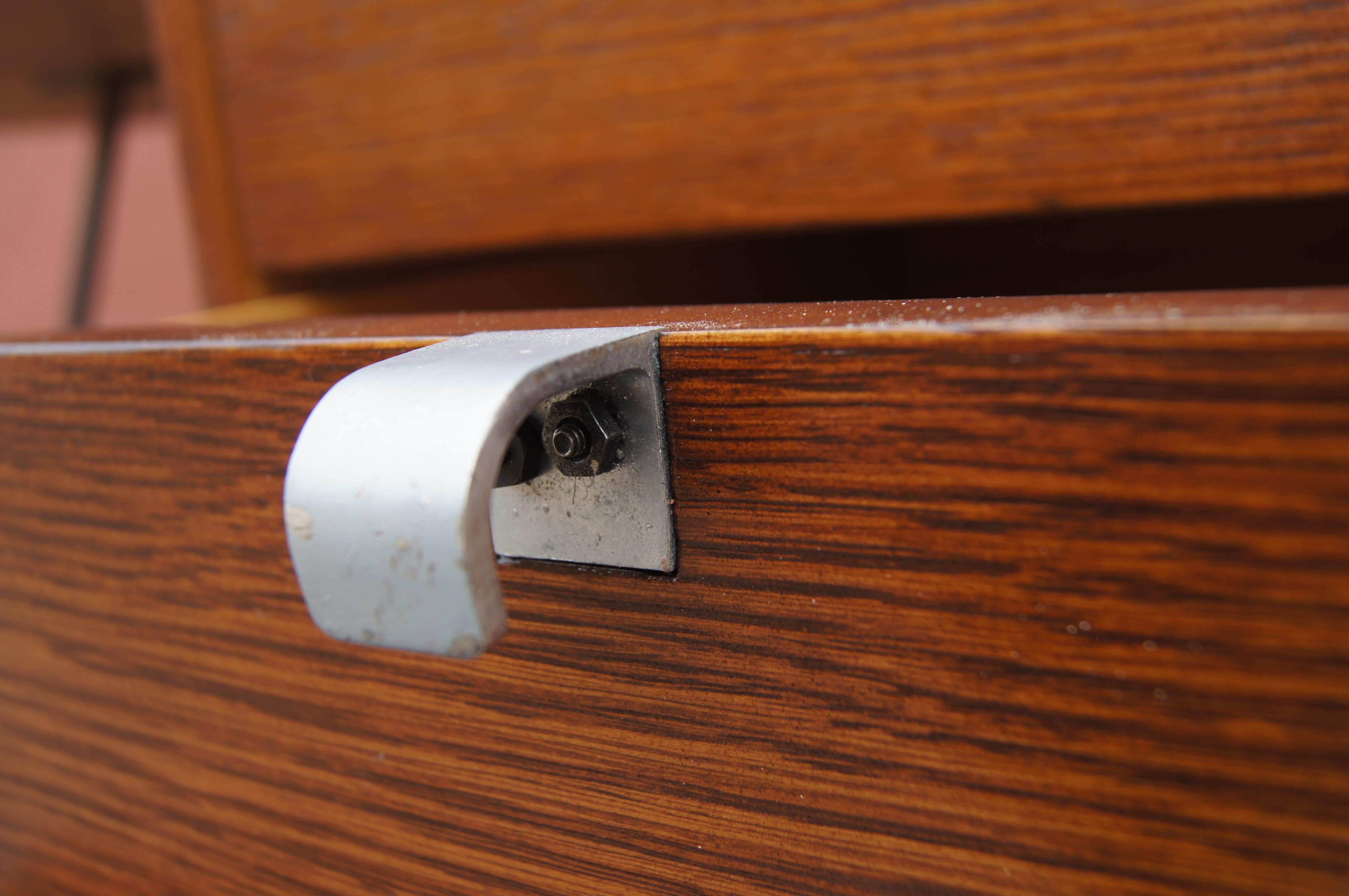 Mahogany and Steel Desk by George Nelson for Herman Miller 1