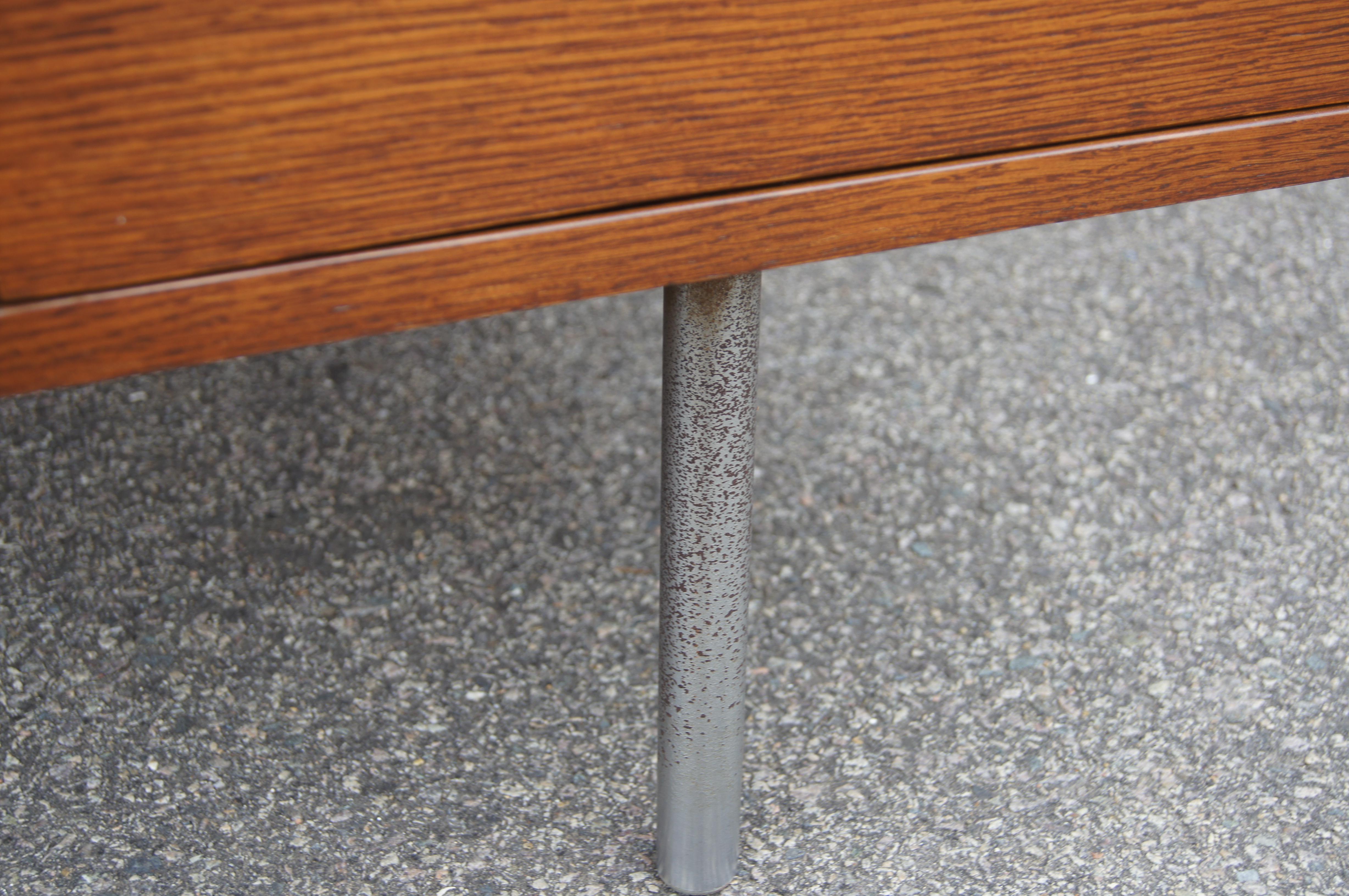 Mahogany and Steel Desk by George Nelson for Herman Miller 3