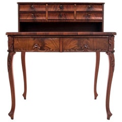 Mahogany Antique Desk from circa 1890, after Renovation