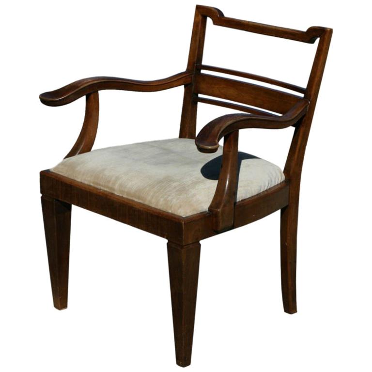 Mahogany Arm Chair attributed to Lajos Kozma