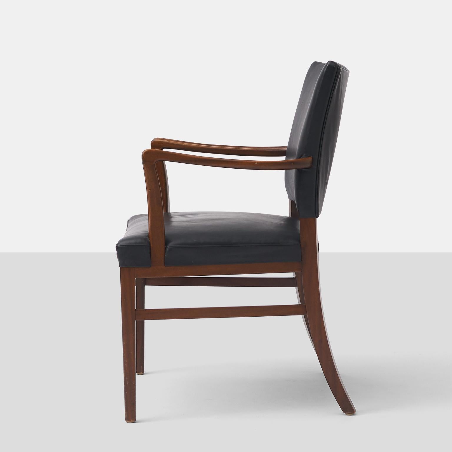 Mahogany Armchair Attributed to Jacob Kjaer In Good Condition For Sale In San Francisco, CA