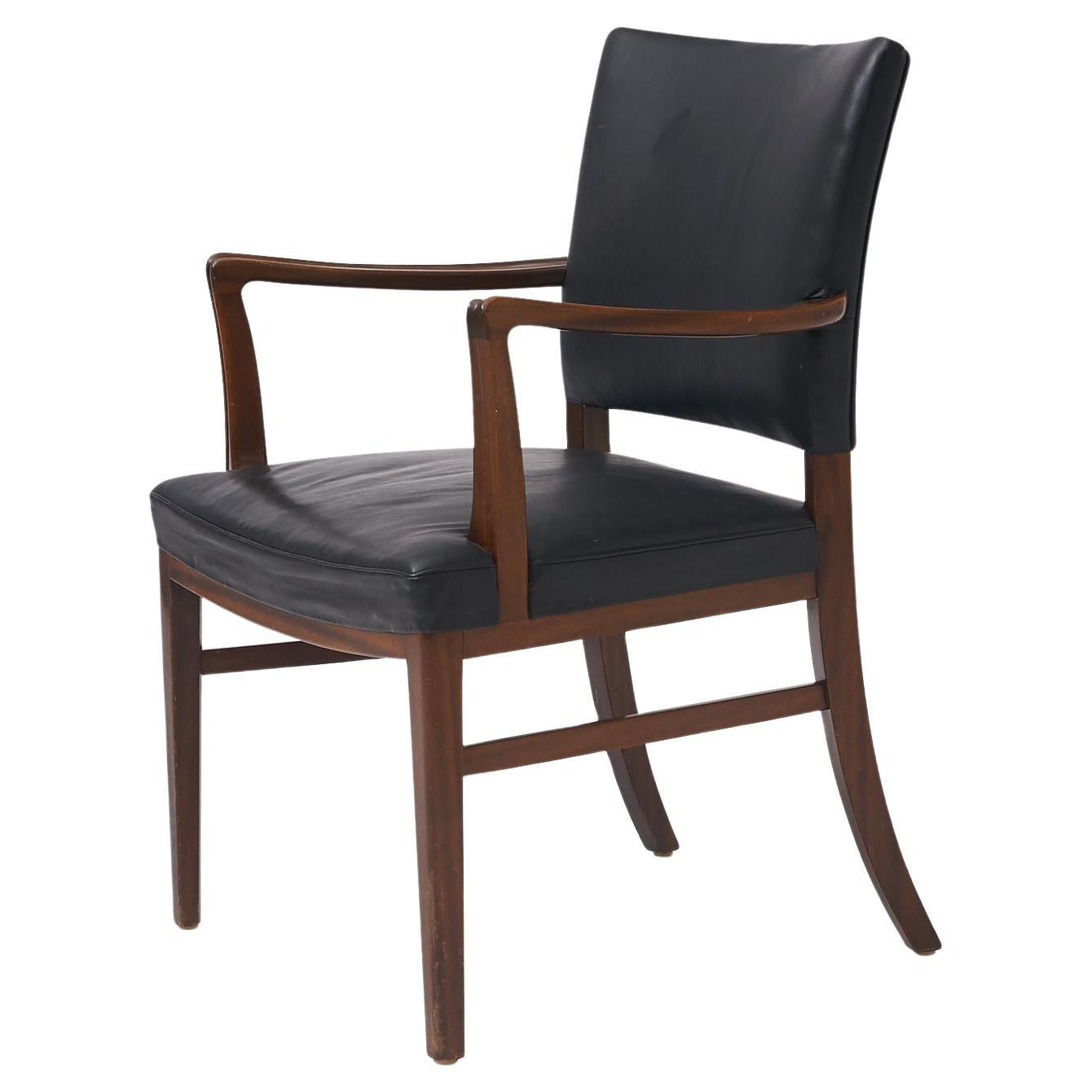 Mahogany Armchair Attributed to Jacob Kjaer For Sale