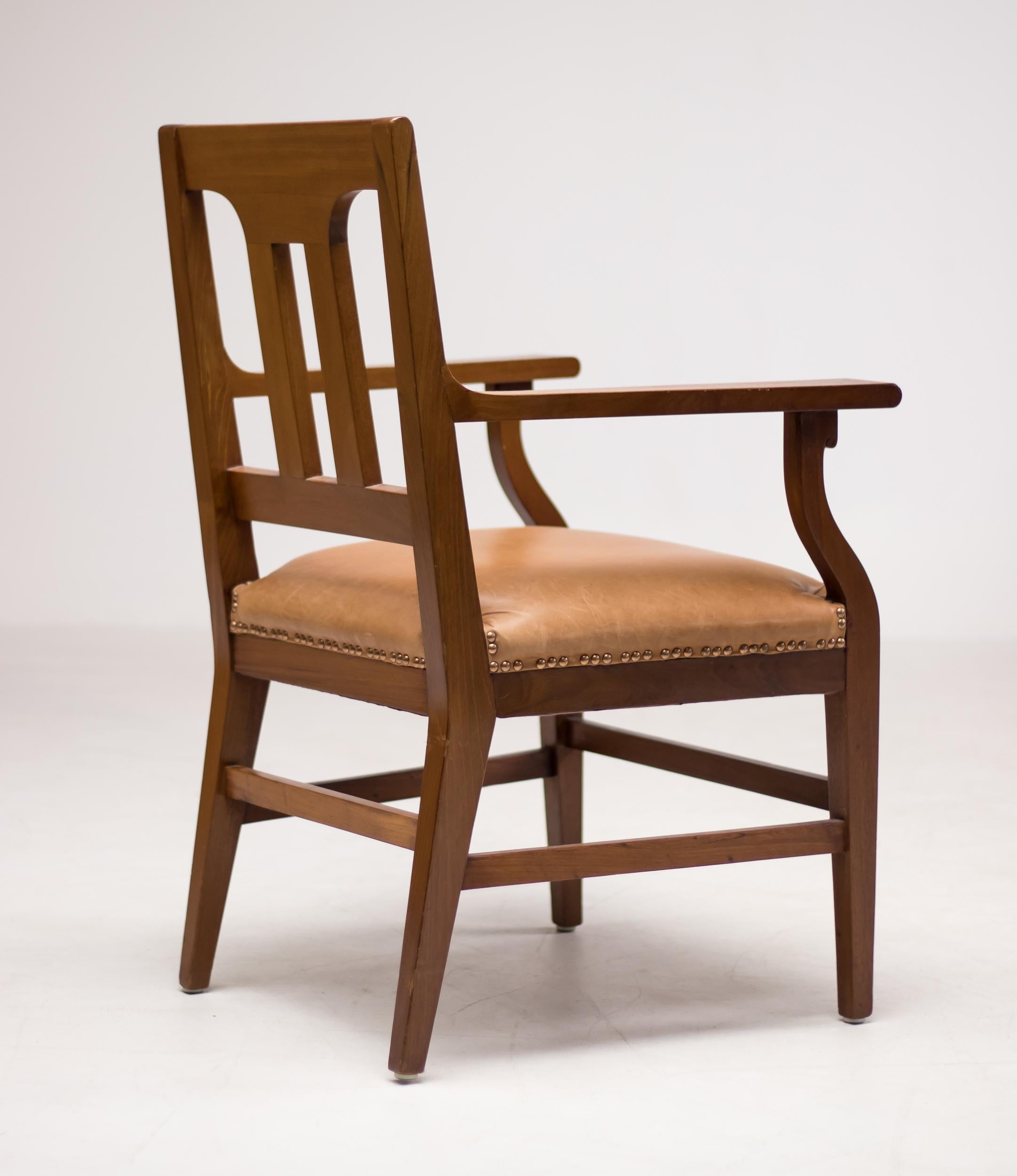Rare armchair designed in 1910 by Kobus de Graaff, model; 