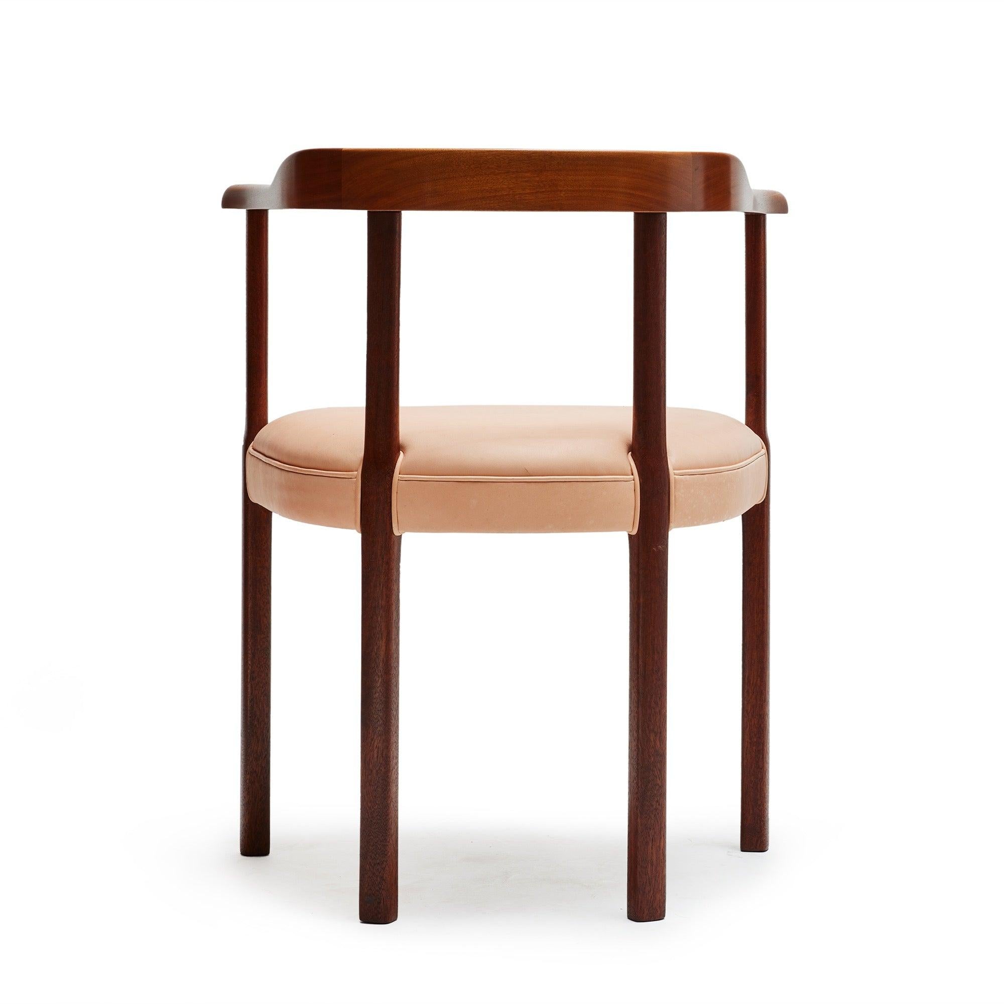 Danish Mahogany Armchair by Ole Wanscher for A.J. Iversen For Sale
