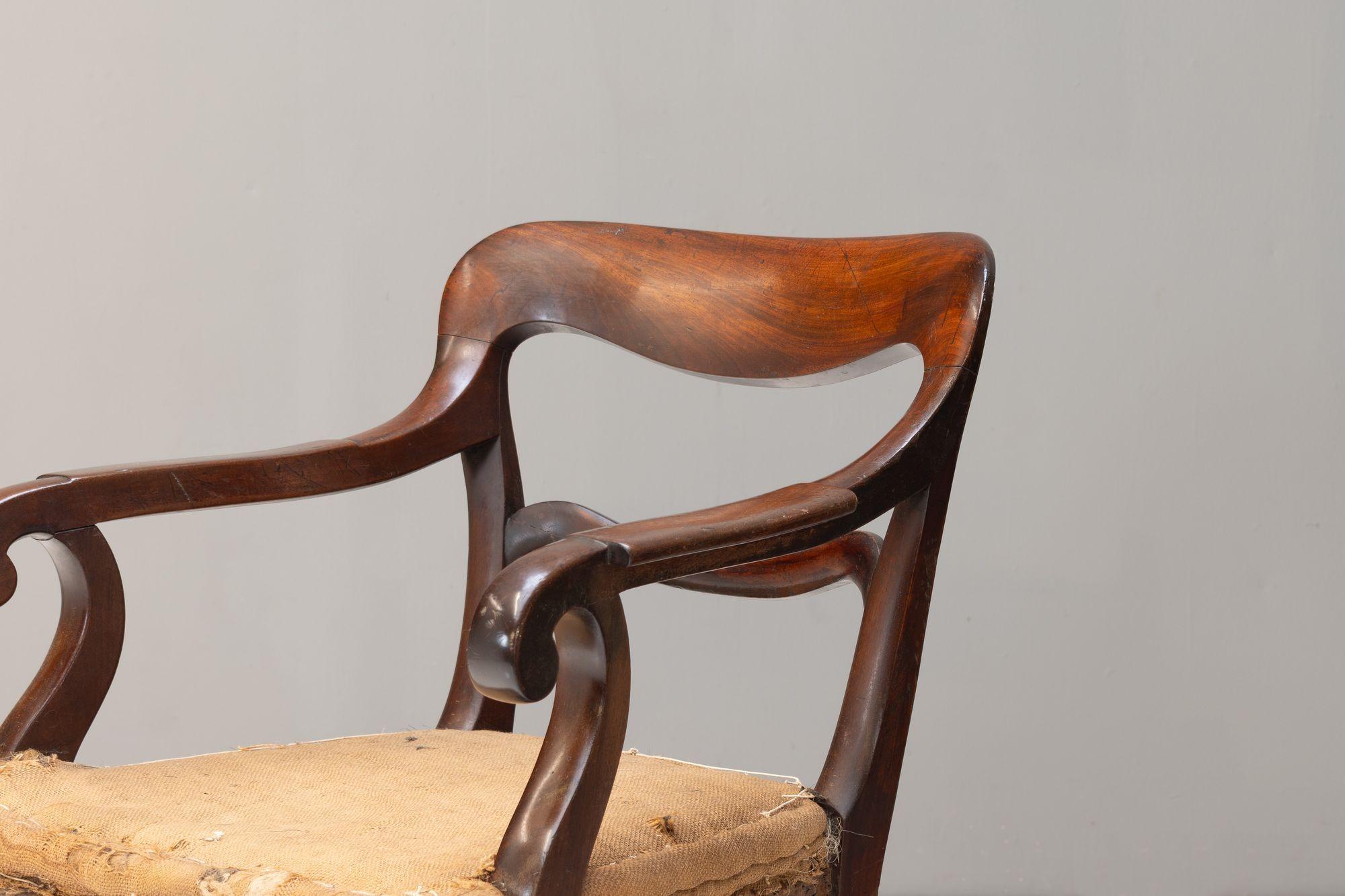 Mahogany Armchair im Zustand „Gut“ im Angebot in London, England