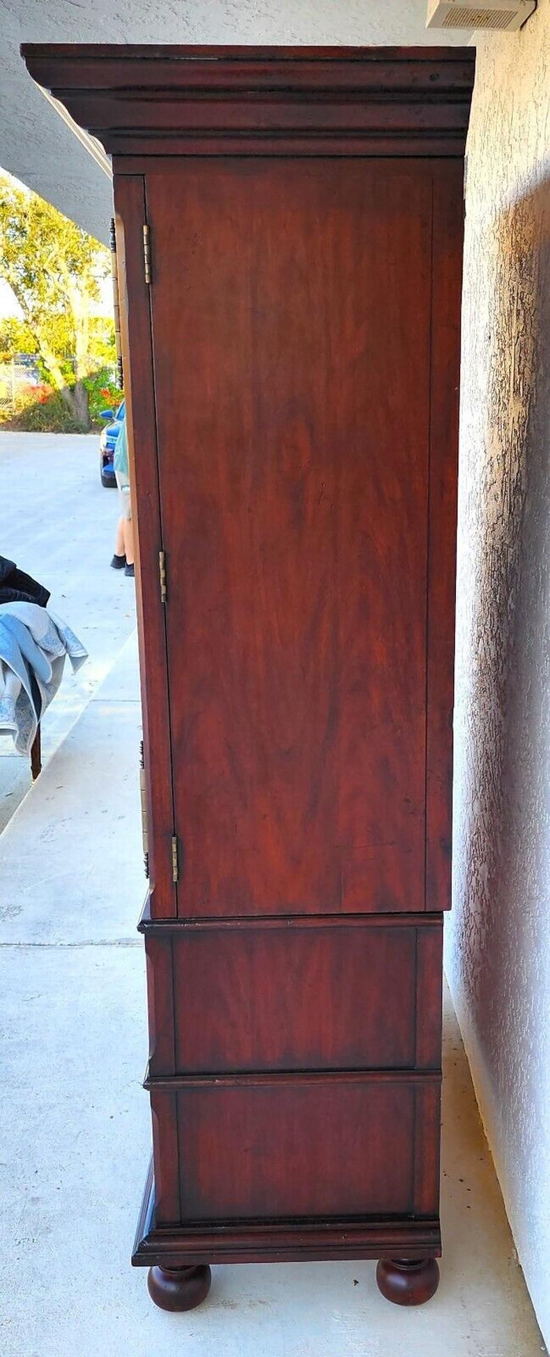 Mahogany Armoire by Ralph Lauren In Good Condition In Lake Worth, FL