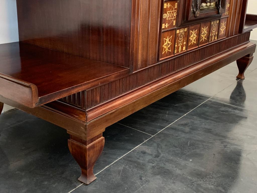 Mahogany Art Deco Carved Sideboard, 1930s 10
