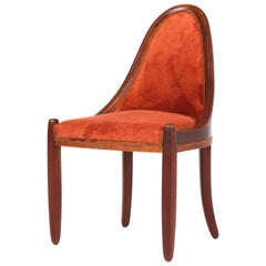Mahogany Art Deco Chair by Paul Bromberg for H. Pander, 1920s