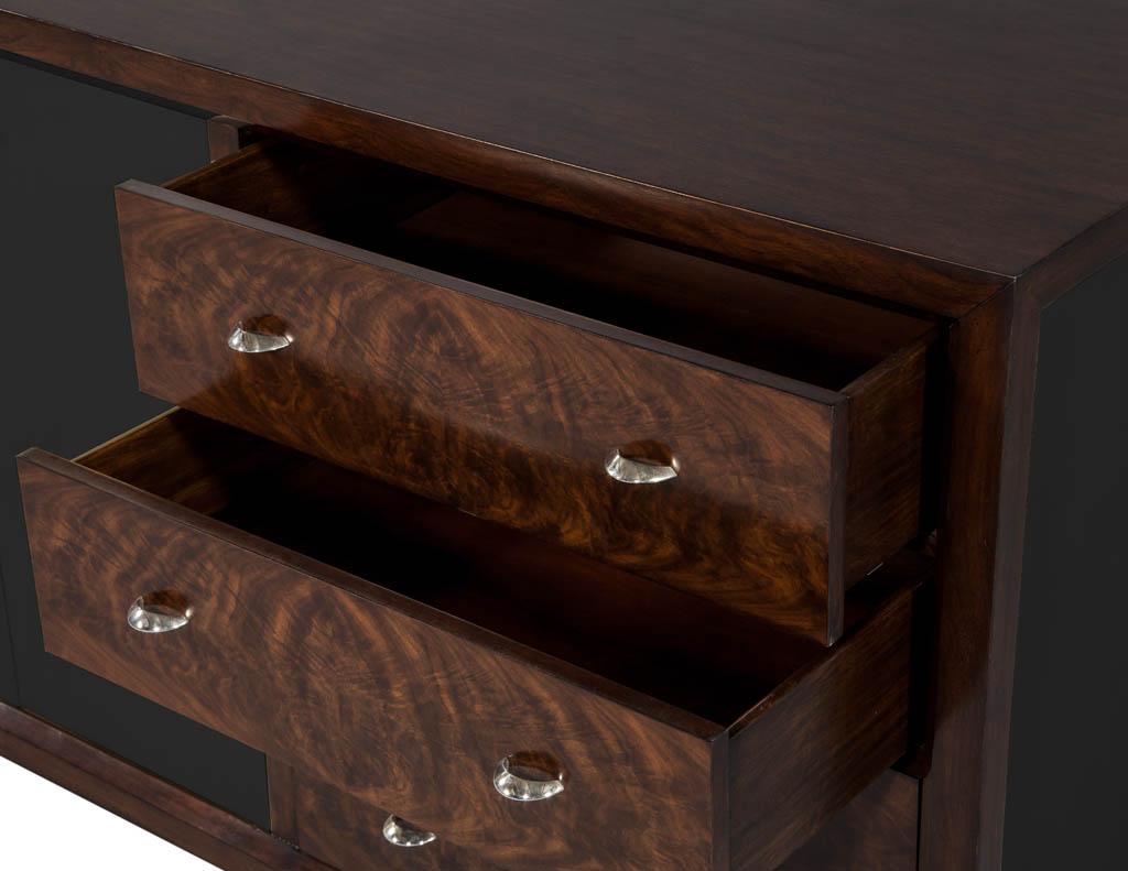 Contemporary Mahogany Art Deco Inspired Cabinet Buffet