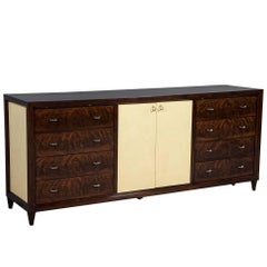 Mahogany Art Deco Inspired Cabinet Buffet