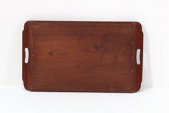 Mahogany Arts & Crafts Art Nouveau Serving Tray with Inlay, 1900s
