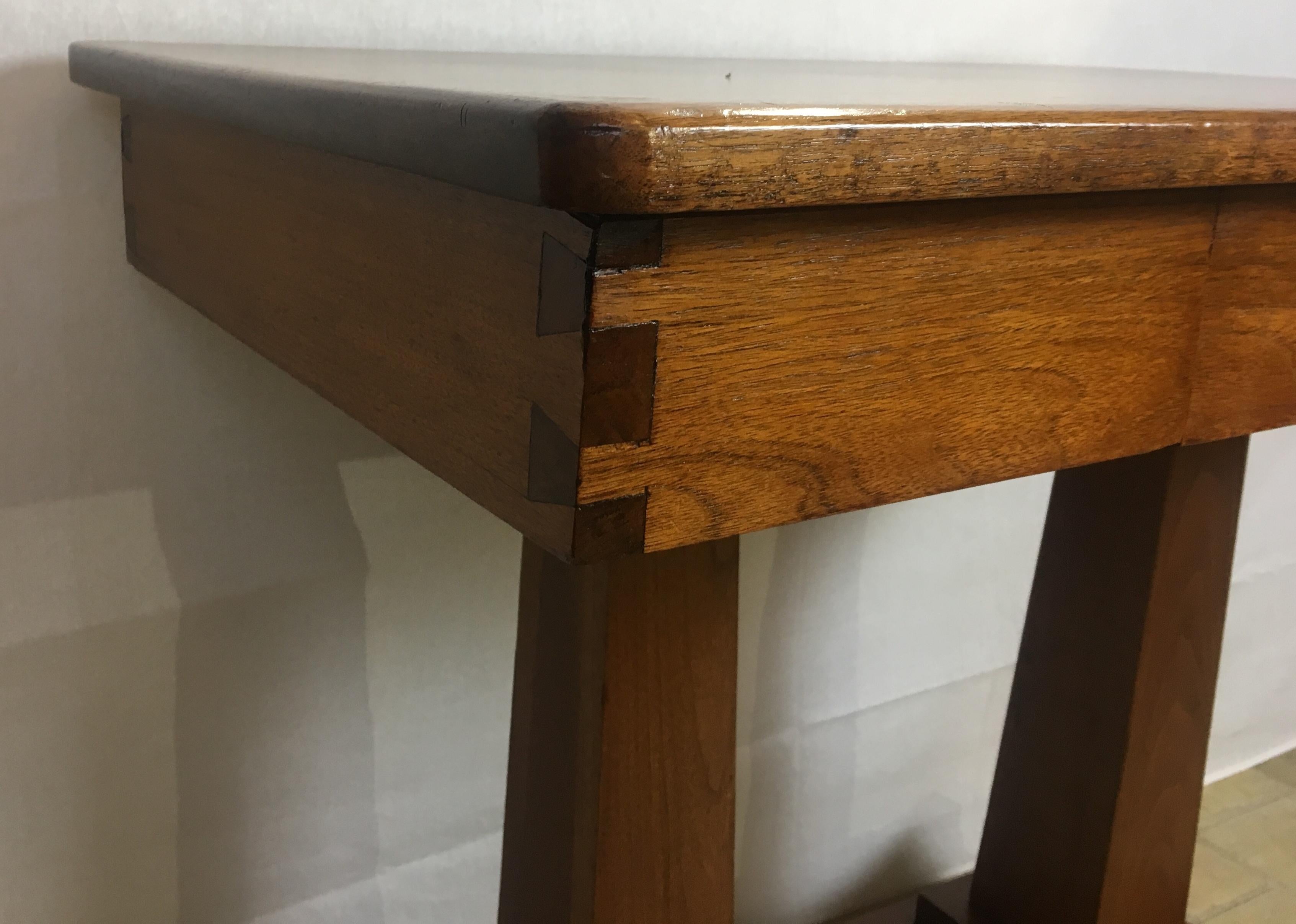 Arts and Crafts American Arts & Crafts Era Mahogany Side Table or Small Desk For Sale