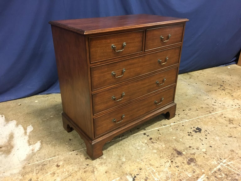 Mahogany Bachelor’s Chest by Leighton Hall For Sale at 1stDibs