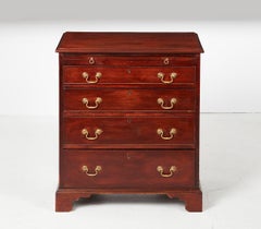 Mahogany Bachelor's Chest with Brushing Slide