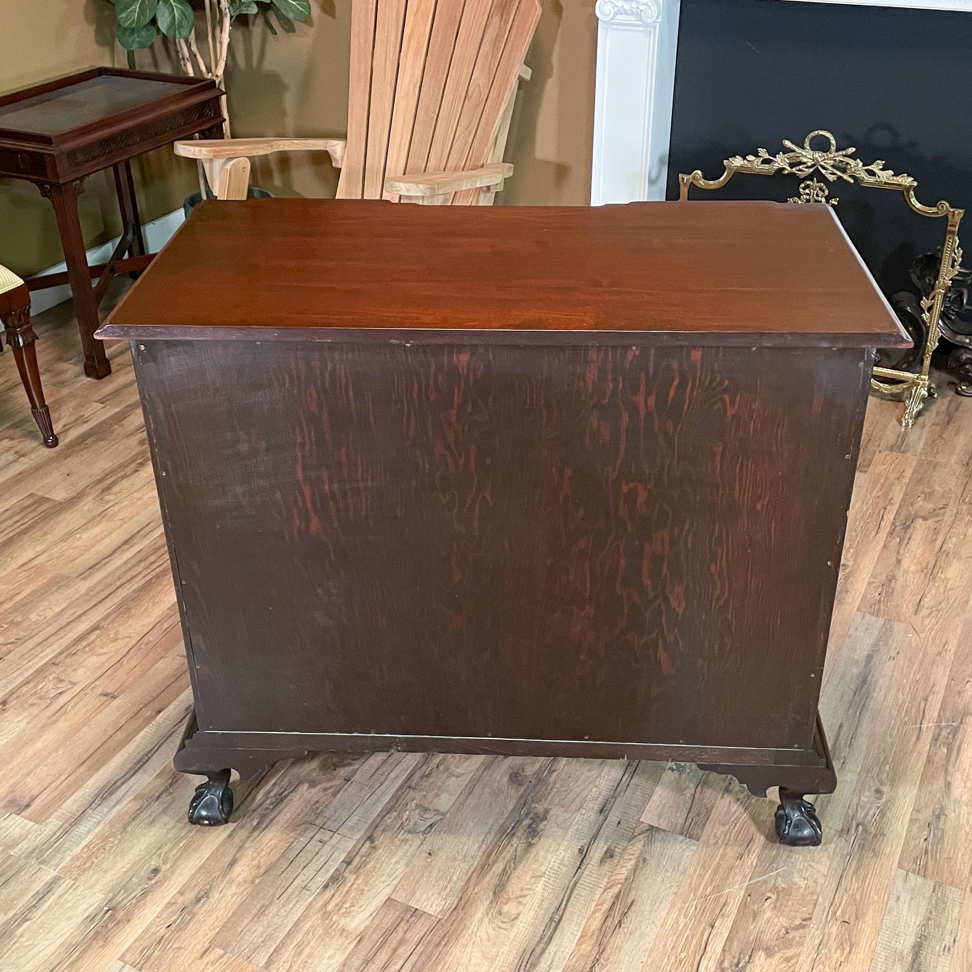Mahogany Ball and Claw Blockfront Chest of Drawers For Sale 5