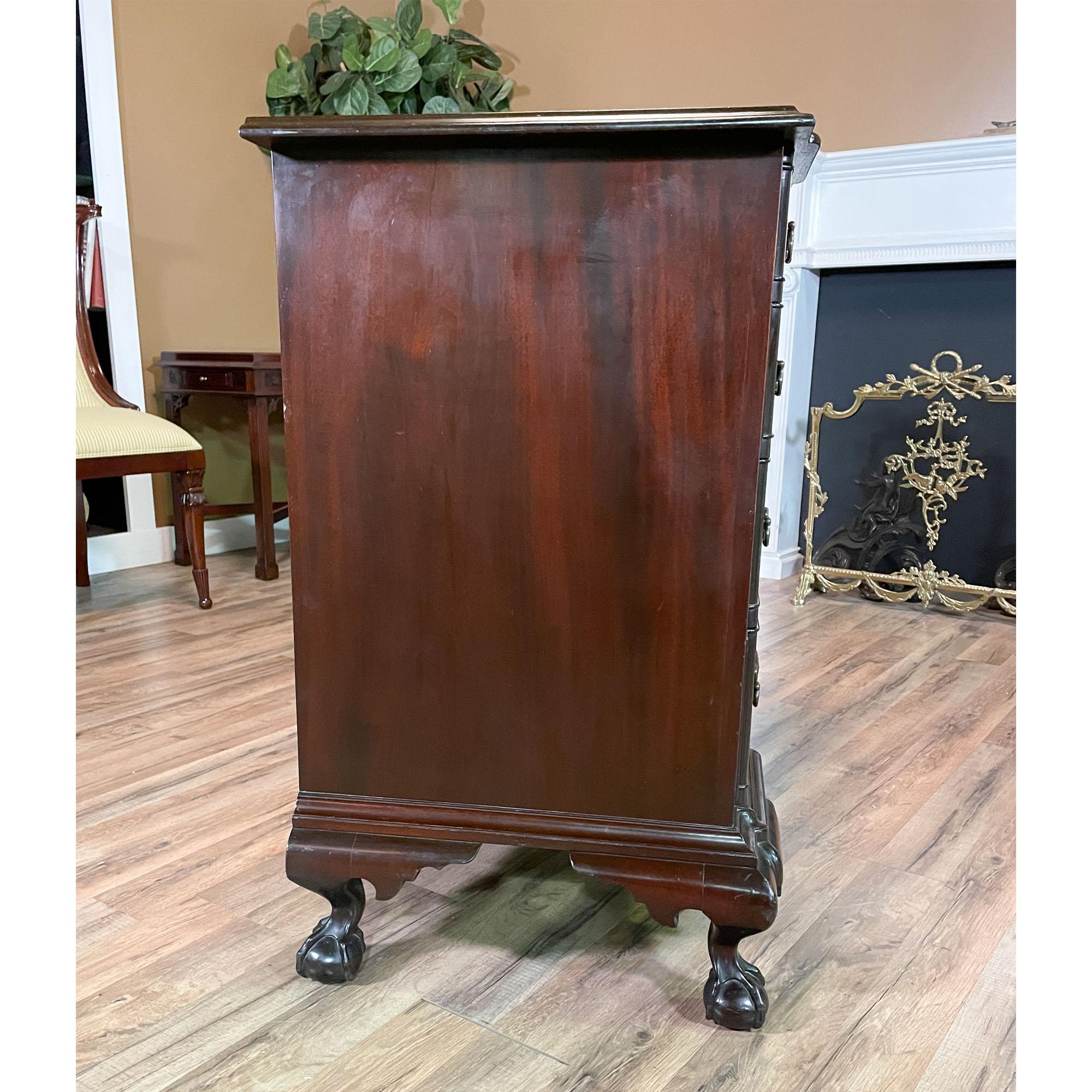 Mahogany Ball and Claw Blockfront Chest of Drawers For Sale 6