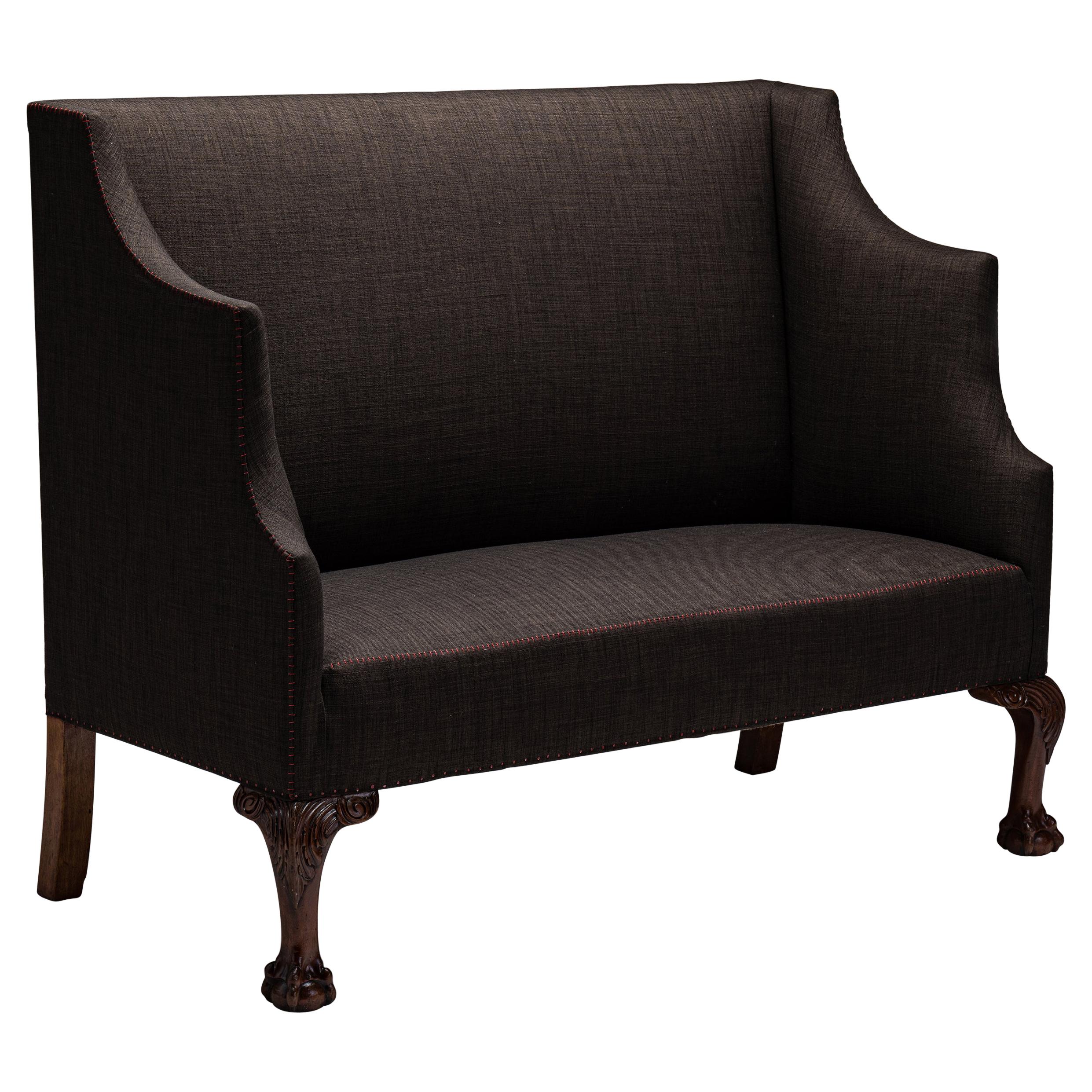 Mahogany Ball and Claw Sofa, England circa 1910 at 1stDibs