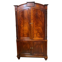 Mahogany Banded Armoire with Fitted Interior by Hickory Chair