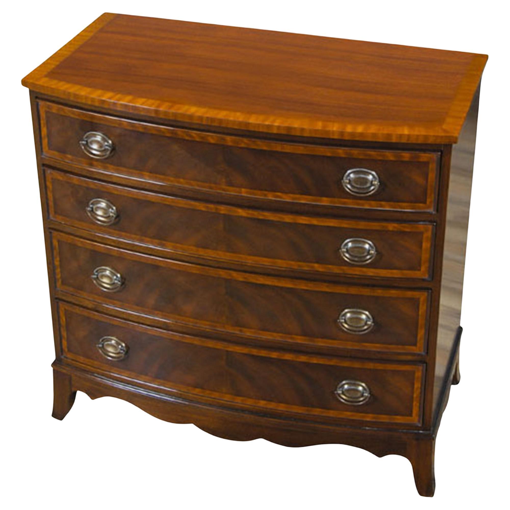 Mahogany Banded Hepplewhite Chest  For Sale