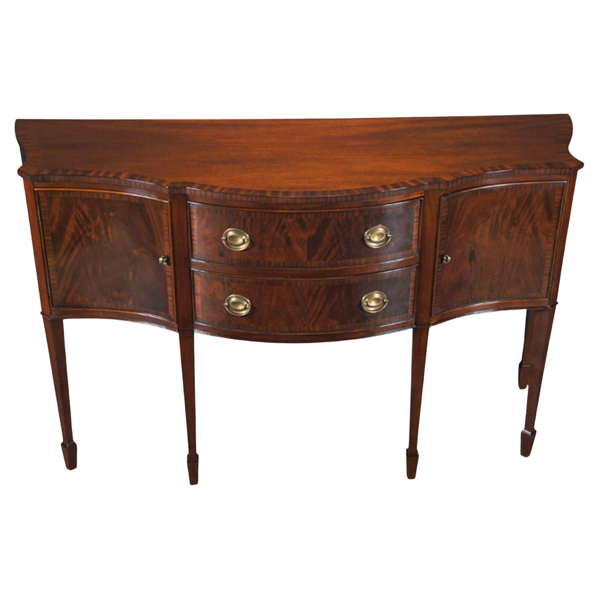 Mahogany Banded Sideboard  For Sale