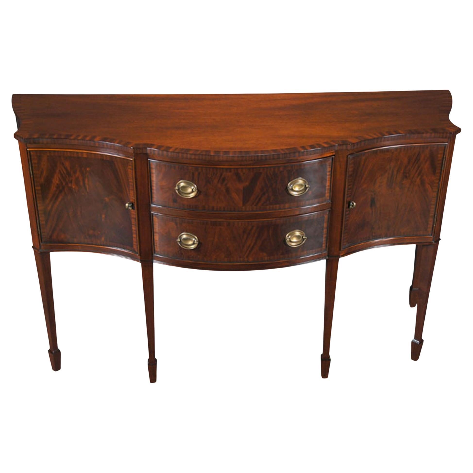 Mahogany Banded Sideboard 