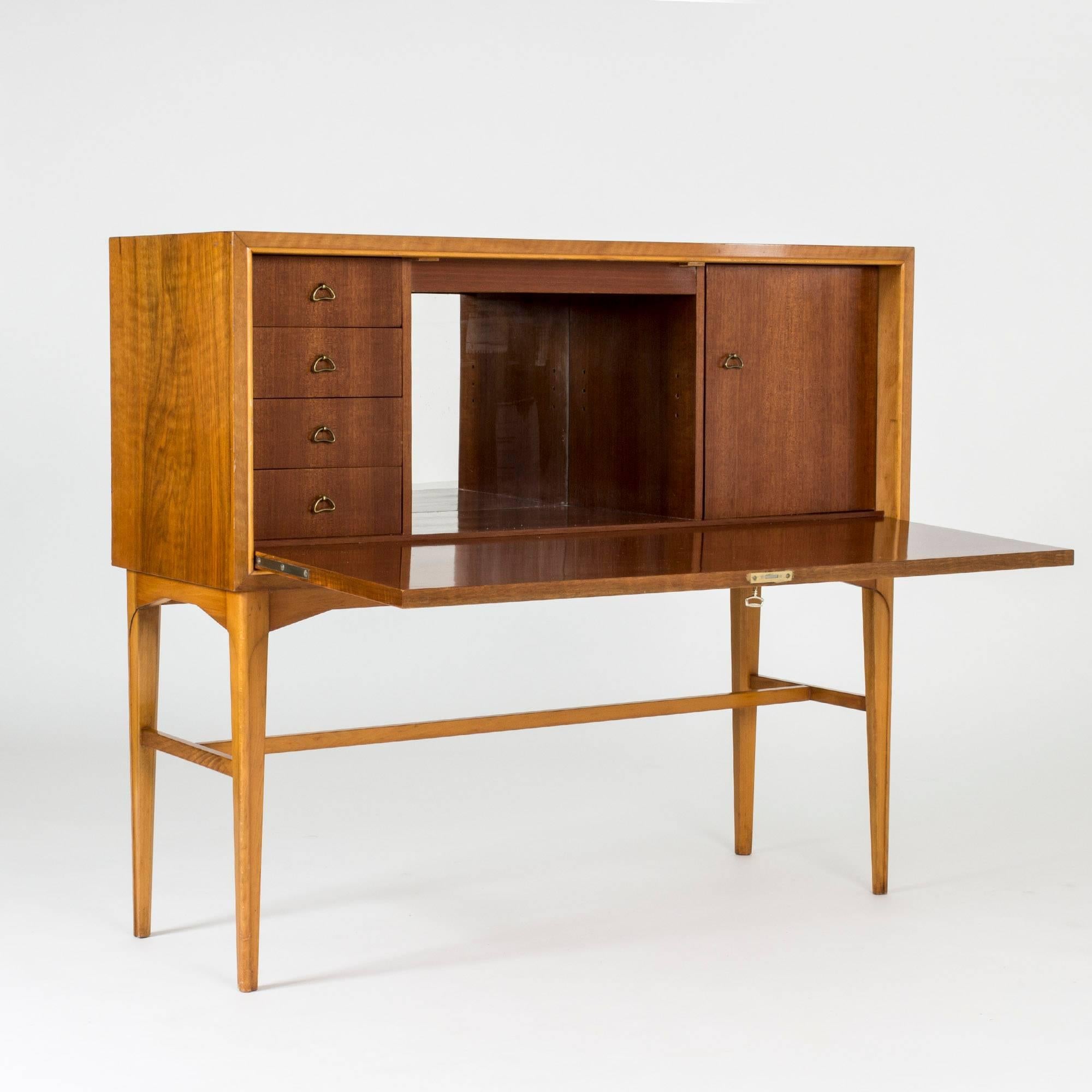 Mid-20th Century Mahogany Bar Cabinet by Carl-Axel Acking