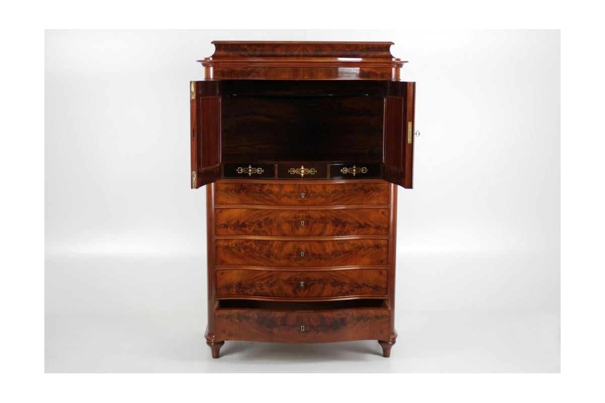 Mahogany Bar, Northern Europe, circa 1890 In Good Condition For Sale In Chorzów, PL