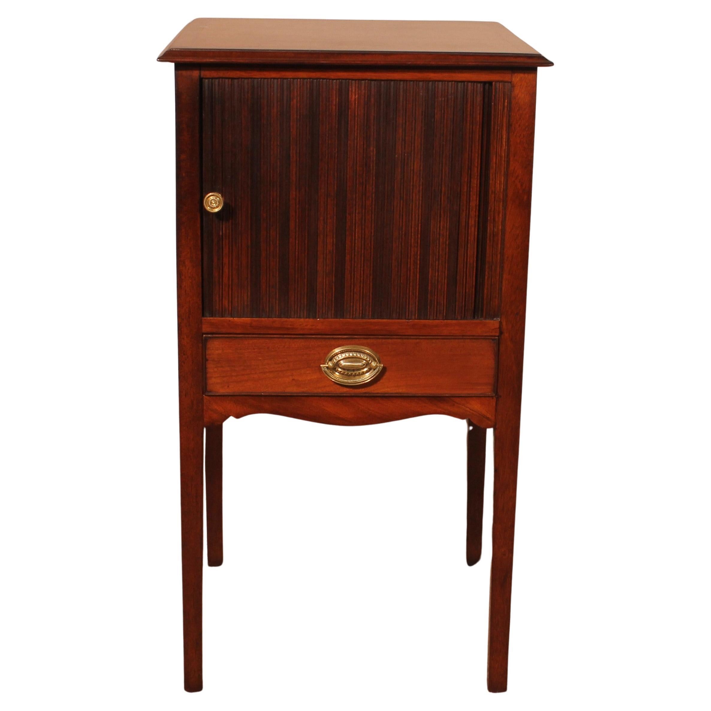 Mahogany Bedside Table - 18th Century For Sale