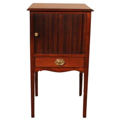 Antique Mahogany Bedside Table - 18th Century