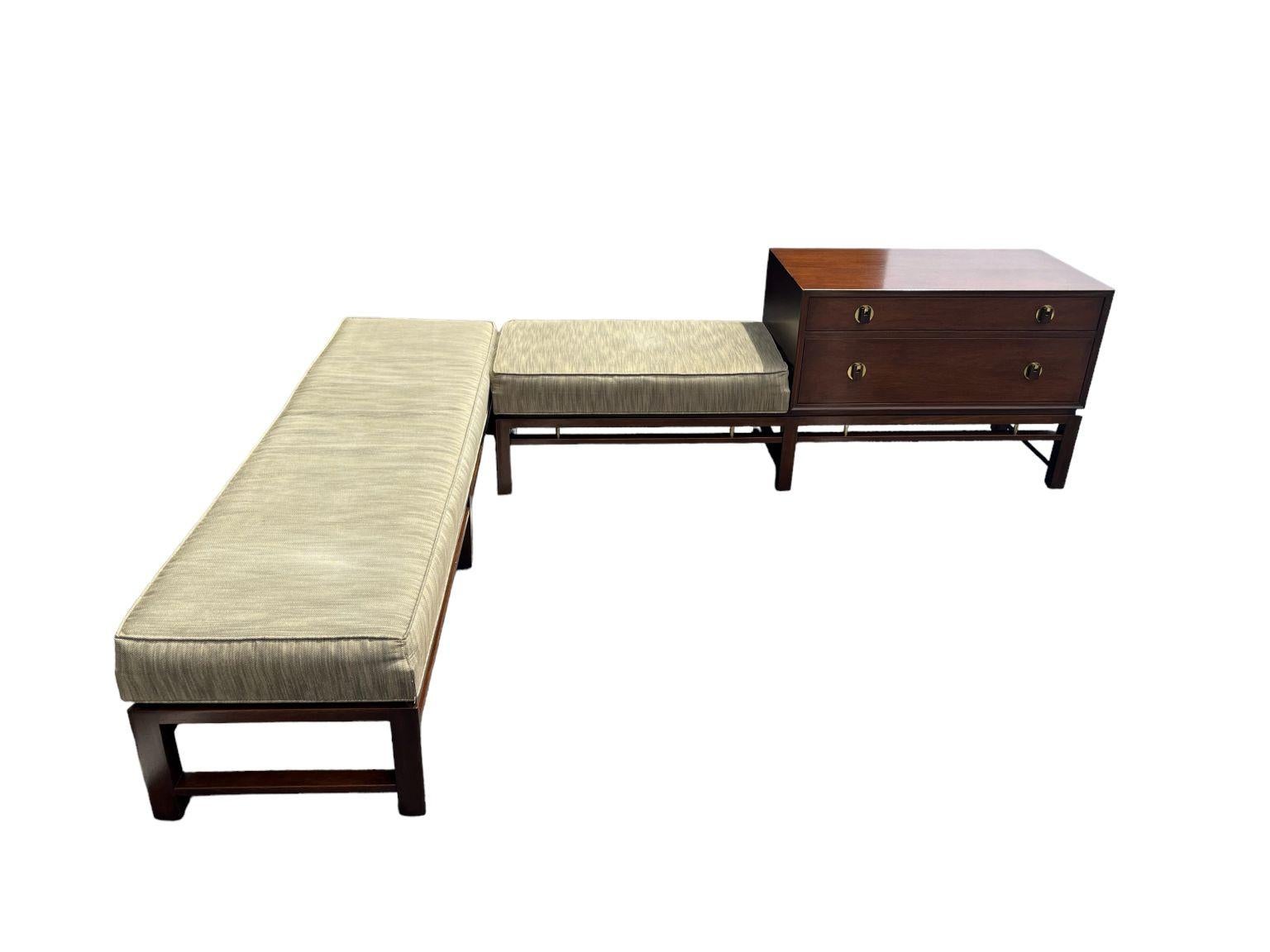 Mahogany Bench Table by Edward Wormley for Dunbar C. 1950 For Sale 1