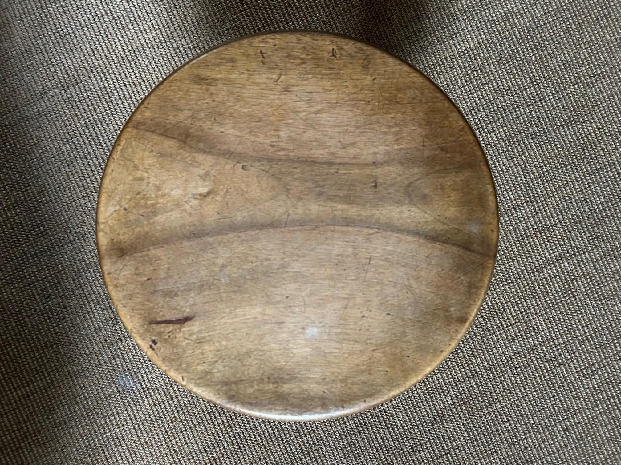 Mahogany Berger stool by Charlotte Perriand For Sale 3