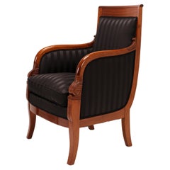 Mahogany Bergère Armchair, Classical / Empire Style, Early 19th Century