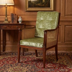 Fauteuil Bergère en acajou