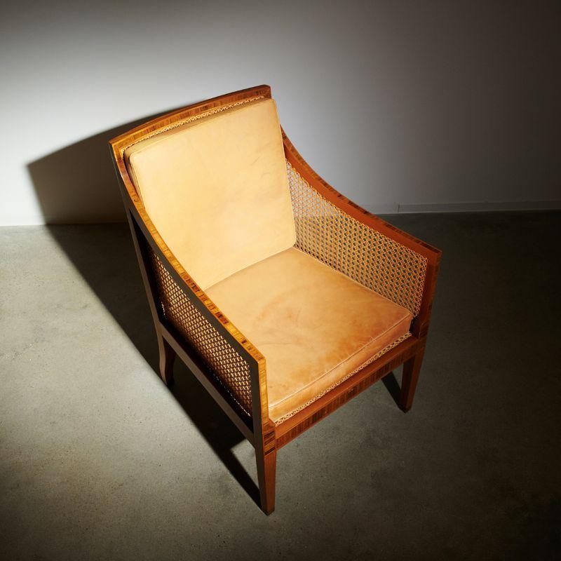 Mahogany Bergere Designed by Kaare Klint In Good Condition For Sale In Berlin, BE