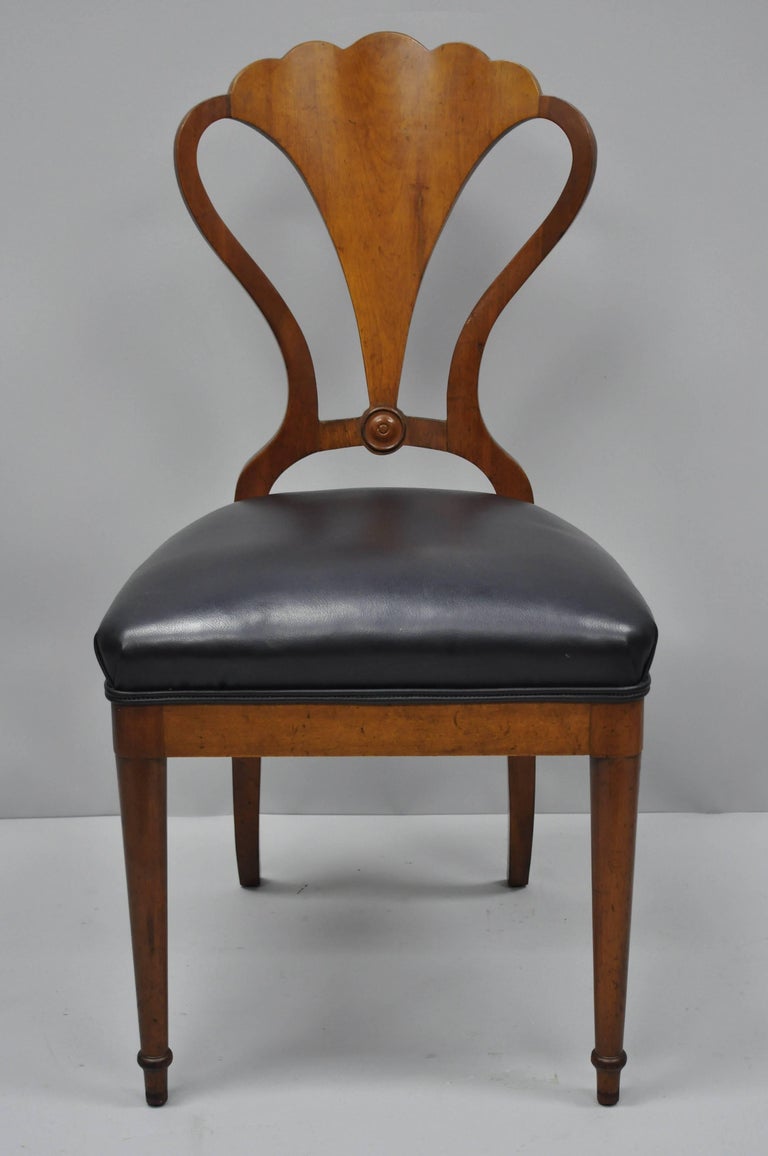 Mahogany Biedermeier Neoclassical Style Shell Fan Back ...