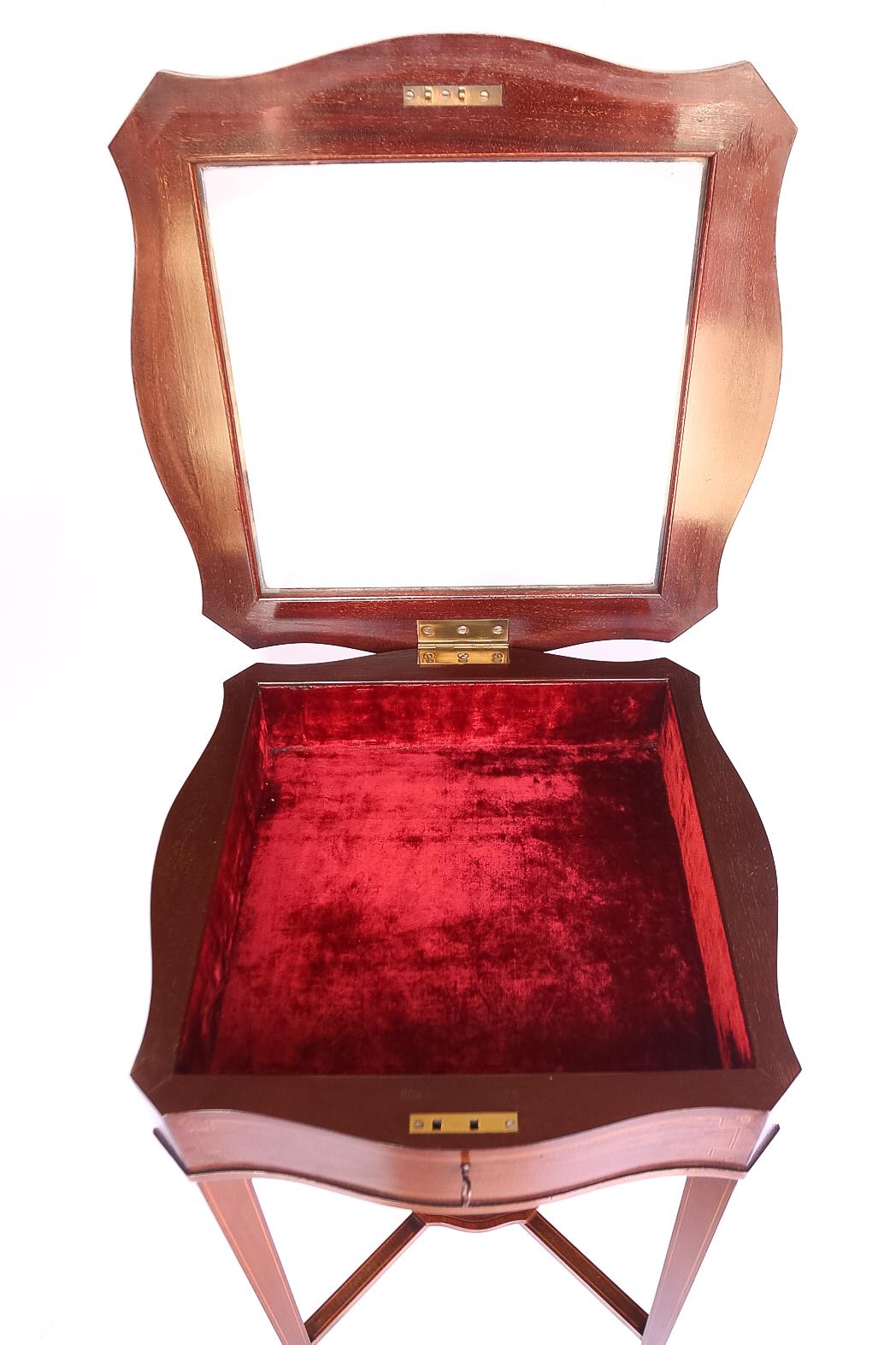 Mahogany Bijouterie Cabinet Edwards & Roberts For Sale 1