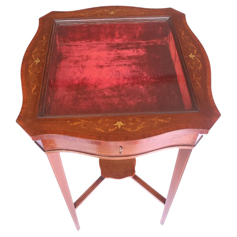 Mahogany Bijouterie Cabinet Edwards & Roberts For Sale