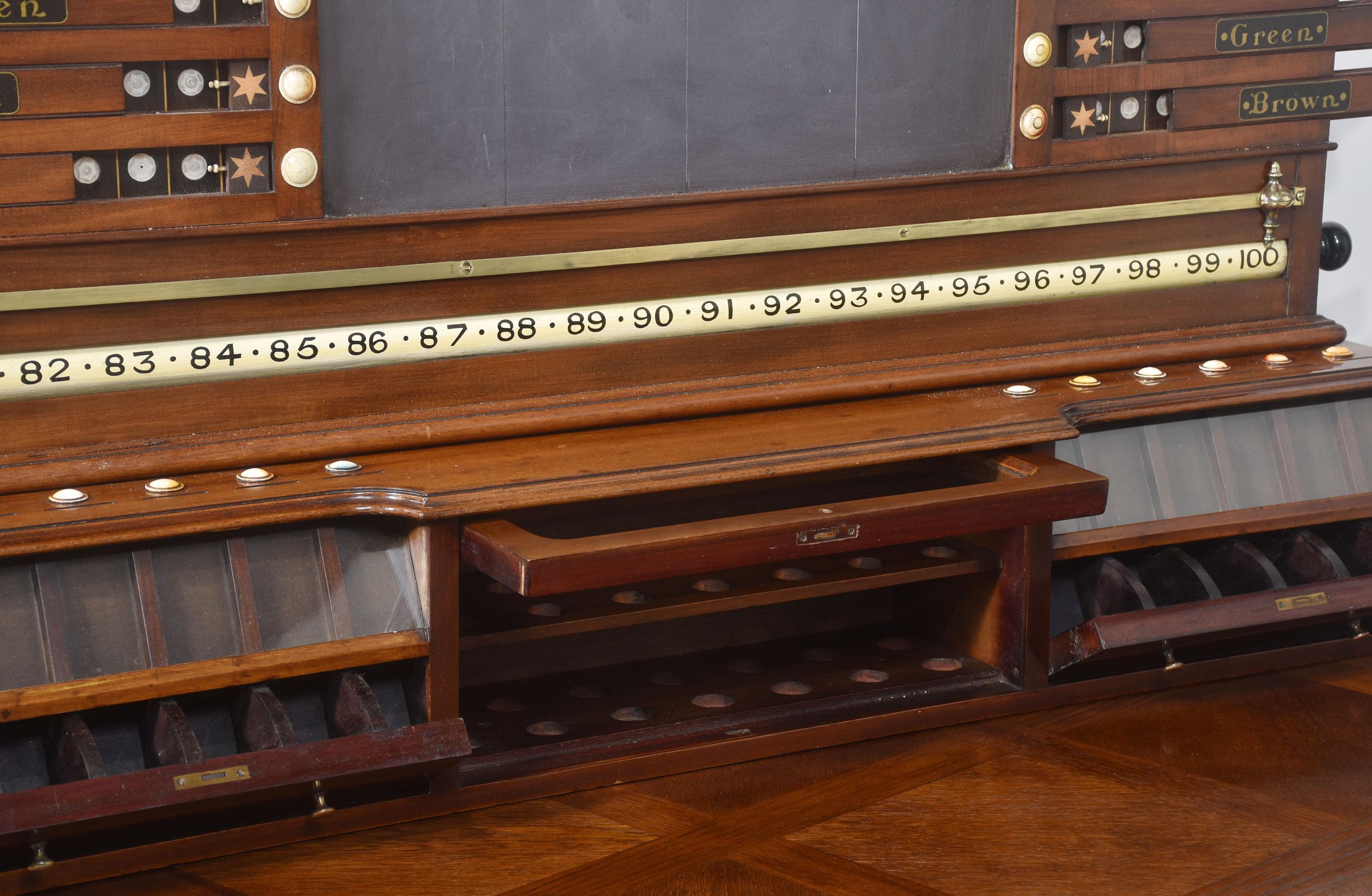 Mahogany Billiard scoreboard For Sale 5
