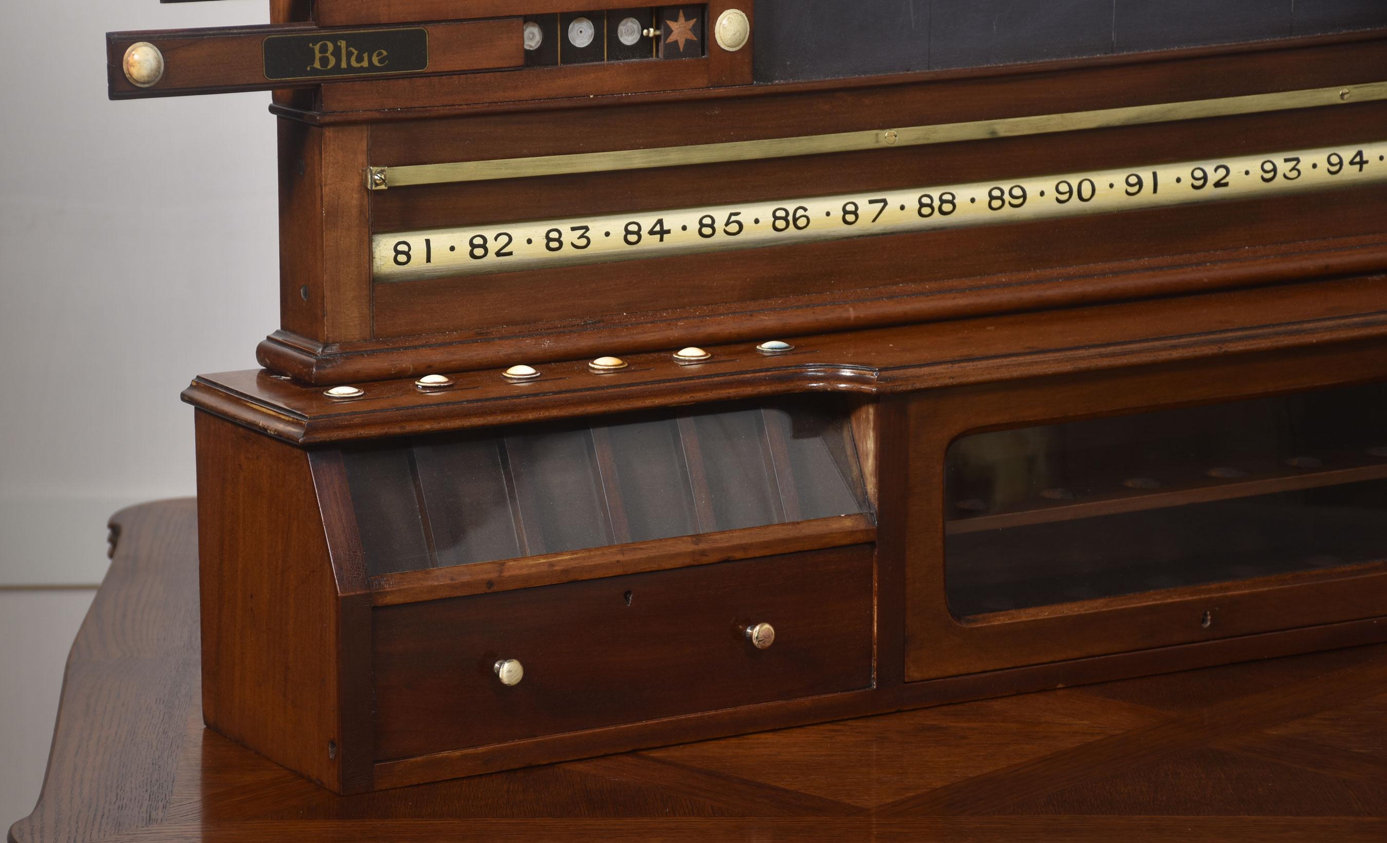 Mahogany Billiard scoreboard For Sale 1