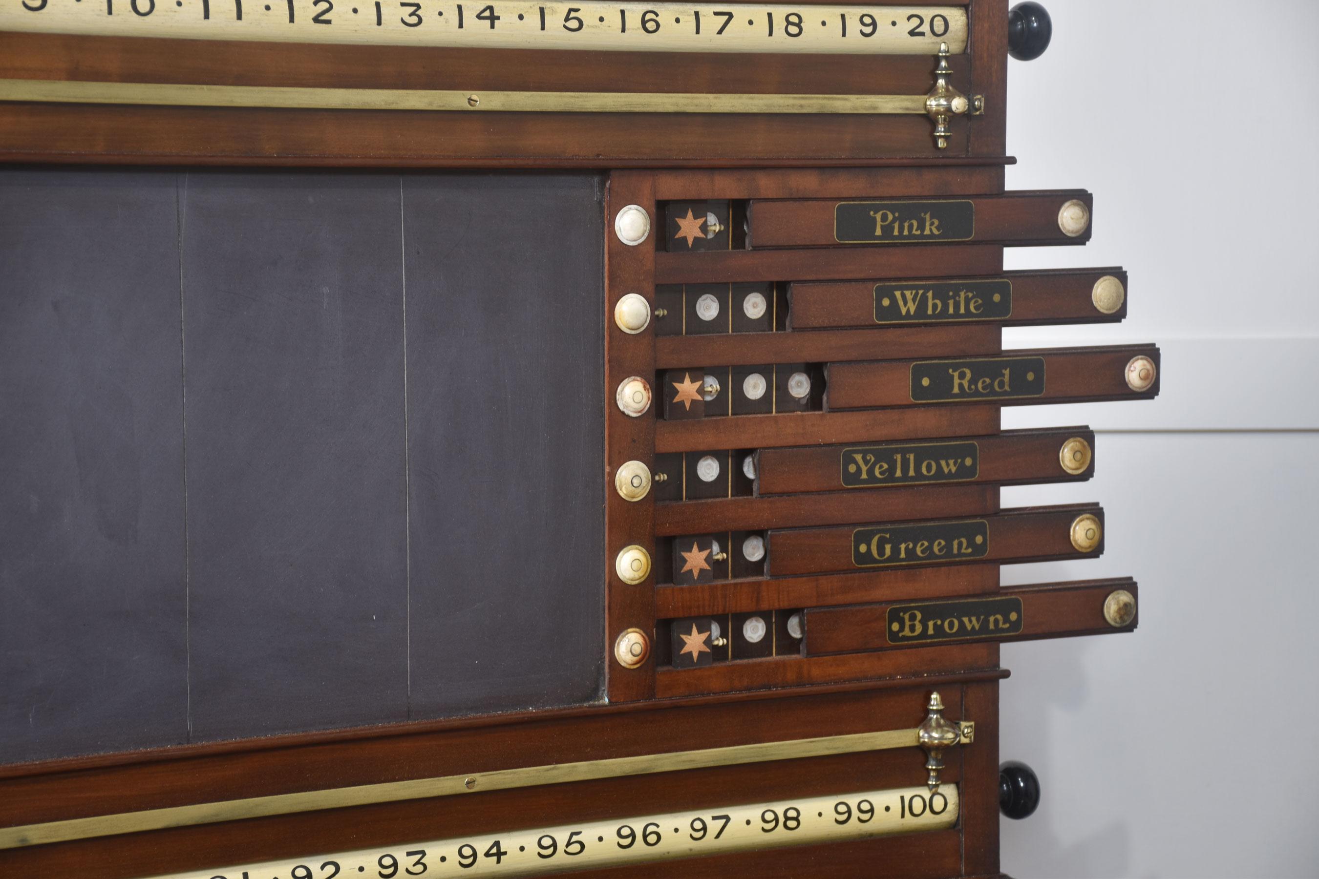 Mahogany Billiard scoreboard For Sale 3