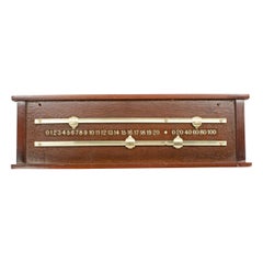 Mahogany Billiard - Snooker Score Board